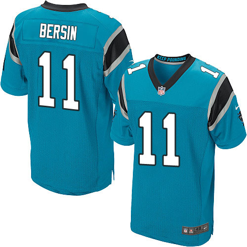 Men's Elite Brenton Bersin Nike Jersey Blue Alternate - #11 NFL Carolina Panthers